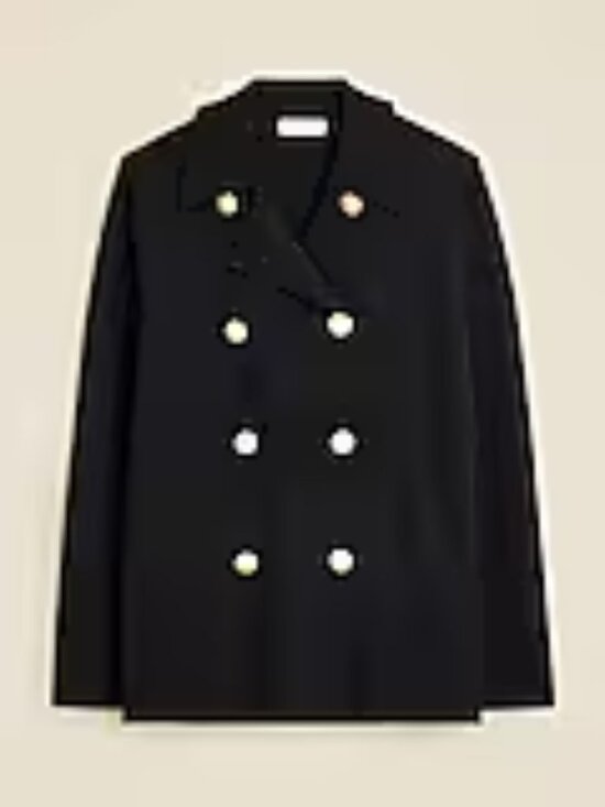 J. Crew Warwick sweater blazer Black Small - Picture 1 of 1
